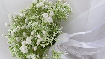 The Gina Gypsophilia Bridal Bouquet, 4 of 12