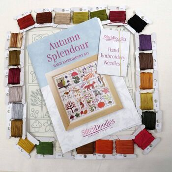 Autumn Splendour Hand Embroidery Kit, 8 of 12
