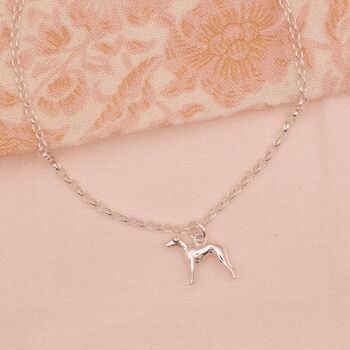 Personalised Whippet Silver Chain Bracelet, 2 of 6