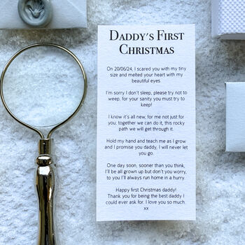 Daddy's First Christmas Keepsake Poem, 3 of 6
