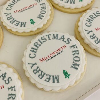 Logo Branded Christmas Biscuit Gift Box, 7 of 7
