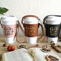 Coffee Cup Sleeve, Books And Coffee Or Books And Tea, thumbnail 1 of 6
