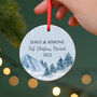 First Married Christmas Personalised Tree Ornament, thumbnail 1 of 2