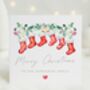 Personalised Red Christmas Stockings *Up To Six Stockings, thumbnail 6 of 6