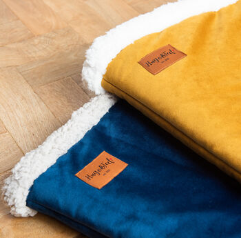 Velour Dog Snuggle Beds, 3 of 12