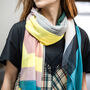 Personalised Abstract Eco Geo Scarf, thumbnail 2 of 12