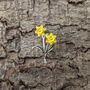 Yellow Daffodil March Birth Flower Delicate Brooch, thumbnail 1 of 3