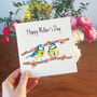 Personalised Blue Tit Mother's Day Card, thumbnail 3 of 6