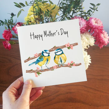 Personalised Blue Tit Mother's Day Card, 3 of 6