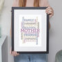 Personalised Lilac Word Art Print 'Use Any Words', thumbnail 7 of 8