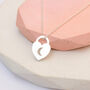 Love You To The Moon And Back Heart Necklace, thumbnail 1 of 7