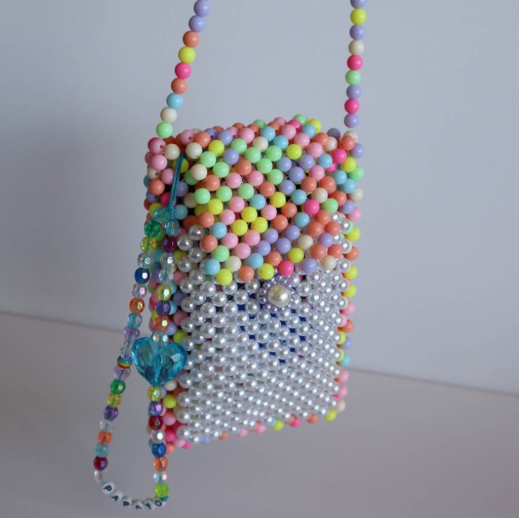 Beaded discount phone bag