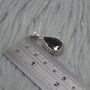 Red Garnet Teardrop Pendant: Sterling Silver, thumbnail 7 of 9