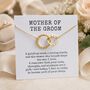 Mother Of The Bride Groom Necklace, Wedding Thank You Gift For Mum, thumbnail 1 of 11