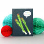 Mini Asparagus Greetings Card, thumbnail 4 of 4