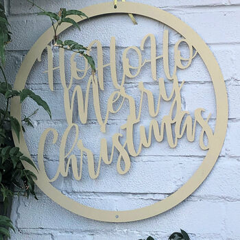 Personalised Metal Christmas Wall Decoration, 2 of 7