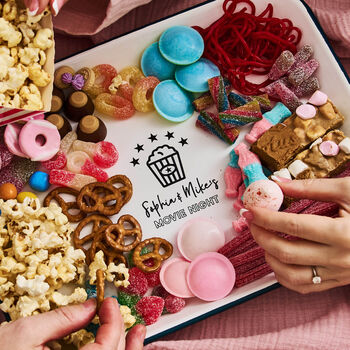 Personalised Couples Movie Night Tray, 2 of 4