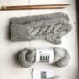 Melrose Mittens Knitting Kit, thumbnail 2 of 6