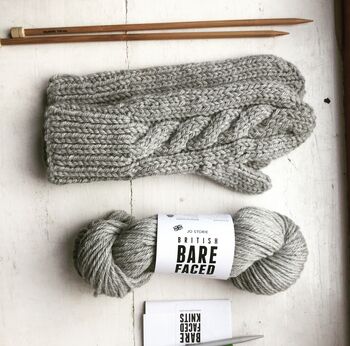 Melrose Mittens Knitting Kit, 2 of 6