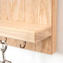 Personalised Solid Oak Staffy Dog Lead Holder, thumbnail 3 of 4