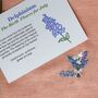 Birthday Flower Personalised Light Cotton Scarf Gift, thumbnail 3 of 10