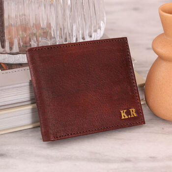 Personalised Mens Leather Wallet And Photo Keepsake, 2 of 6