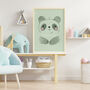 Cute Panda Bear Personalised Name Print, thumbnail 4 of 11