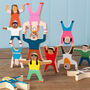 Wooden Stacking People Game Children's Christmas Gift, thumbnail 1 of 3