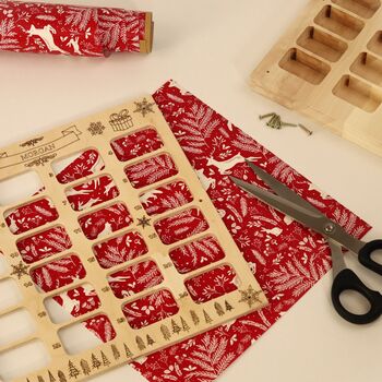 Personalised Wooden Reusable Christmas Advent Calendar, 7 of 12