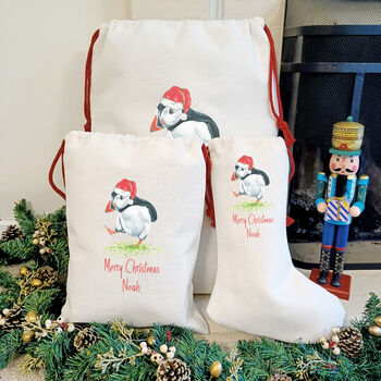 Personalised Puffin Christmas Sacks, 8 of 8