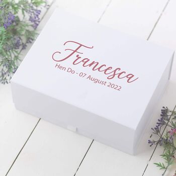 Personalised Bridesmaid Box Choose Your Colour, 2 of 7