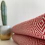 Diamond Design Red Sofa Throw, thumbnail 5 of 8