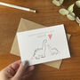 Happy Father's Day Daddy Dinosaur Card, thumbnail 2 of 5