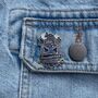 Time To Procrastinate Enamel Pin – Hourglass, Sand Timer, thumbnail 4 of 6