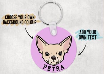 Chihuahua Portrait Keyring, 3 of 6