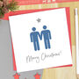 Same Sex Male Christmas Card, thumbnail 1 of 3