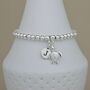 Personalised Sterling Silver Turtle Charm Bracelet, thumbnail 2 of 5