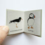 Tiny Book Of Coastal Birds Handmade Mini Nature Book, thumbnail 2 of 8