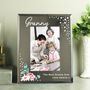 Personalised Floral 4x6 Diamanté Glass Photo Frame, thumbnail 3 of 5