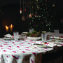 Luxury Designer Christmas Tablecloth Winter Village, thumbnail 3 of 3