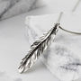 Freedom Feather Silver Statement Earrings, thumbnail 5 of 12
