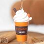 Pumpkin Spice Latte Hanging Ornament, thumbnail 1 of 2
