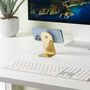 Solid Brass iPhone Desk Stand | Magsafe Dock, thumbnail 3 of 9