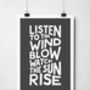 Listen To The Wind Blow Print, thumbnail 8 of 8