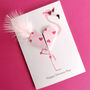 Happy Divorce Day Flamingo Heart Card, thumbnail 2 of 7