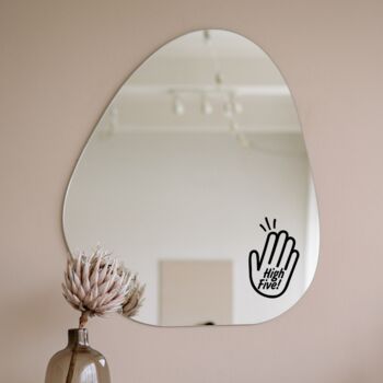High Five Mirror Decal / Sticker 24 Colours, 2 of 10