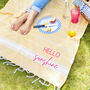 Personalised Cotton Picnic And Beach Blanket, thumbnail 1 of 5
