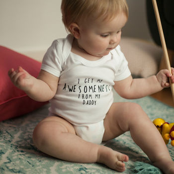 I Get It From… Personalised Father's Day Babygrow, 6 of 8