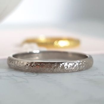 Textured Gold Wedding Ring, 4 of 6
