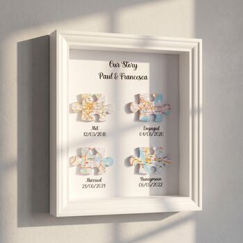 Wedding Gifts Met Engaged Married Locations Print, 10 of 10